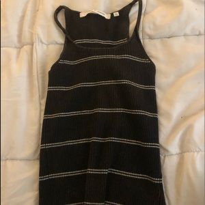 NAVY AND WHITE STRIPED KNIT TANK